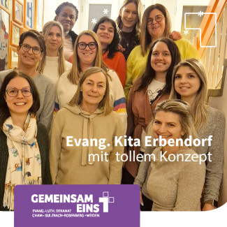 12 Frauen aus dem Team der evangelischen Kita in Erbendorf