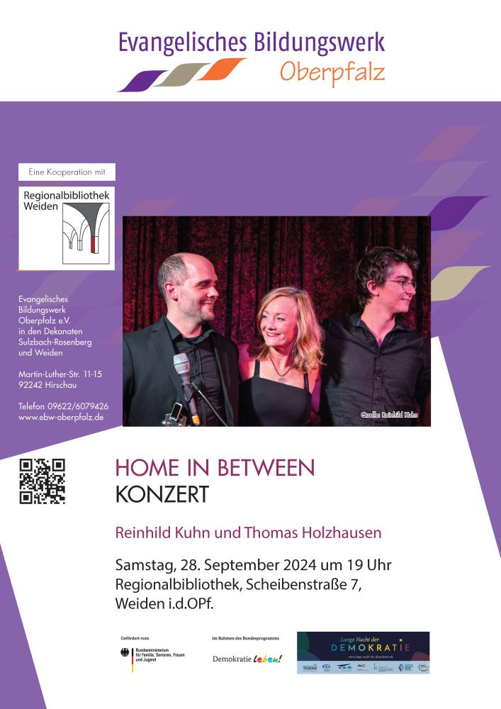 Konzert-Plakat "Home in between"